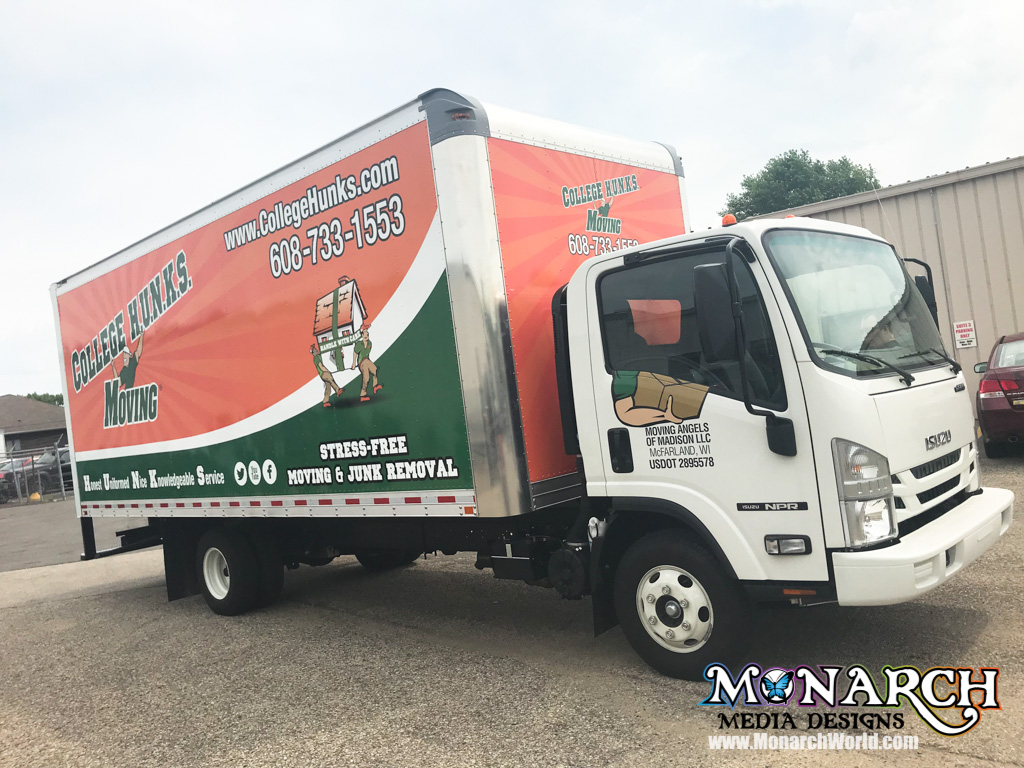 College Hunks Box Truck Wrap Madison