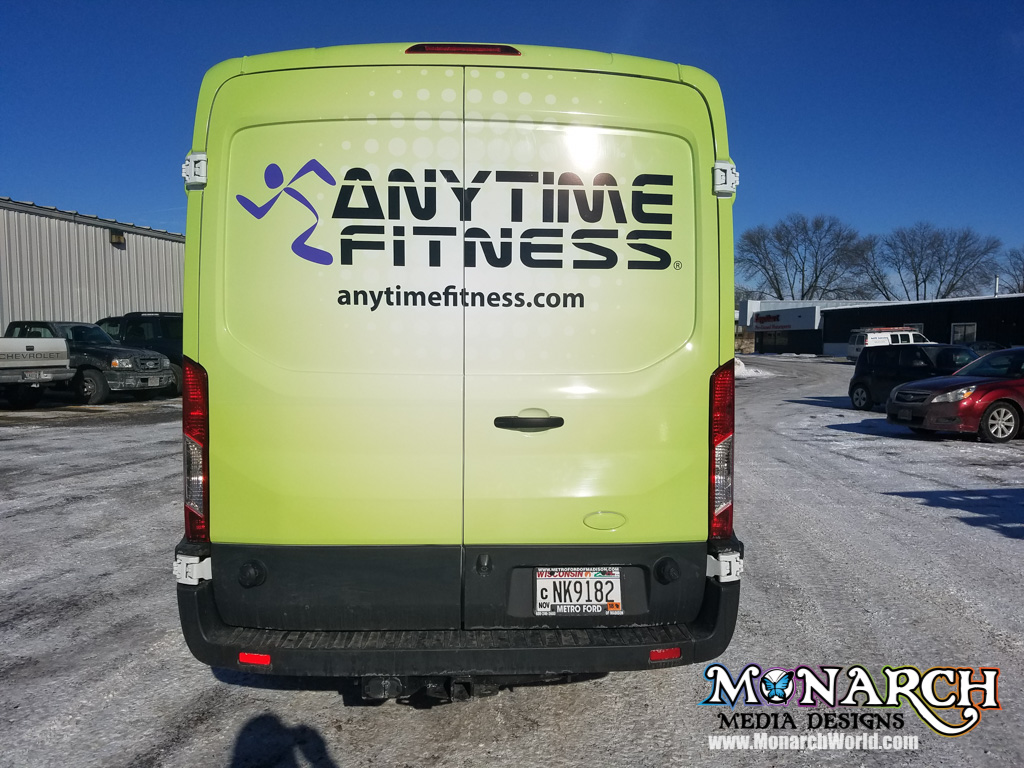 Anytime Fitness Van Wrap Partial