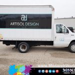 Artisol Design Box Truck Partial Wrap