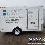 Budget Blinds Vinyl Graphics Trailer