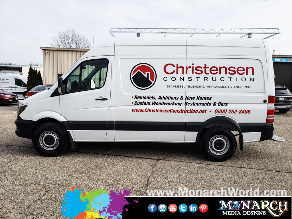 Christensen Construction Van Vinyl Graphics
