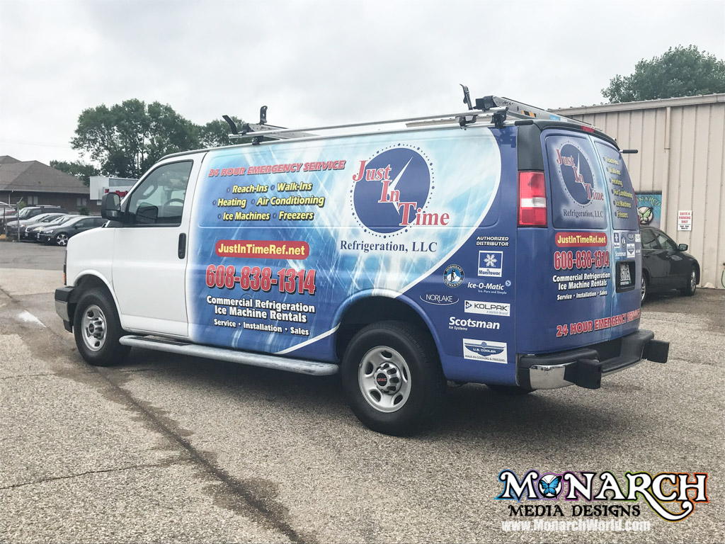 Just In Time Partial Van Wrap Madison
