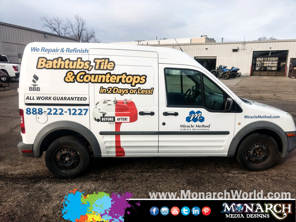 Miracle Method Full Color Vinyl Graphics Partial Wrap