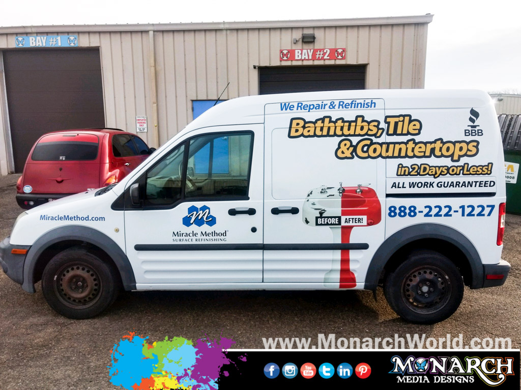 Miracle Method Full Color Vinyl Graphics Partial Wrap