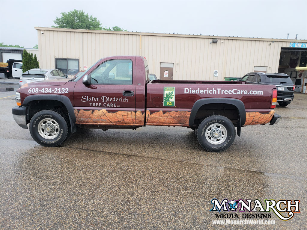 Slater Diederich Truck Partial Wrap Madison Wi