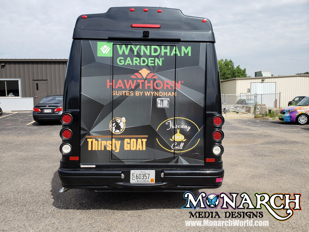 Wyndham Hotels Partial Shuttle Bus Wrap