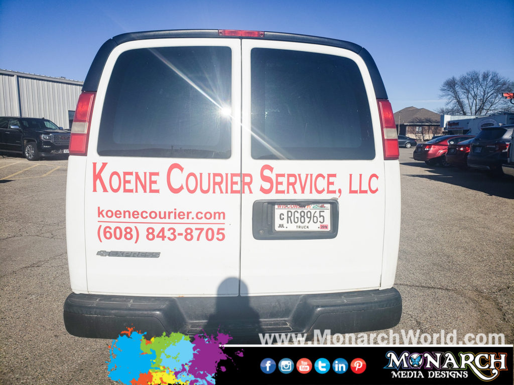 Koene Courier Service Van Vinyl Graphics