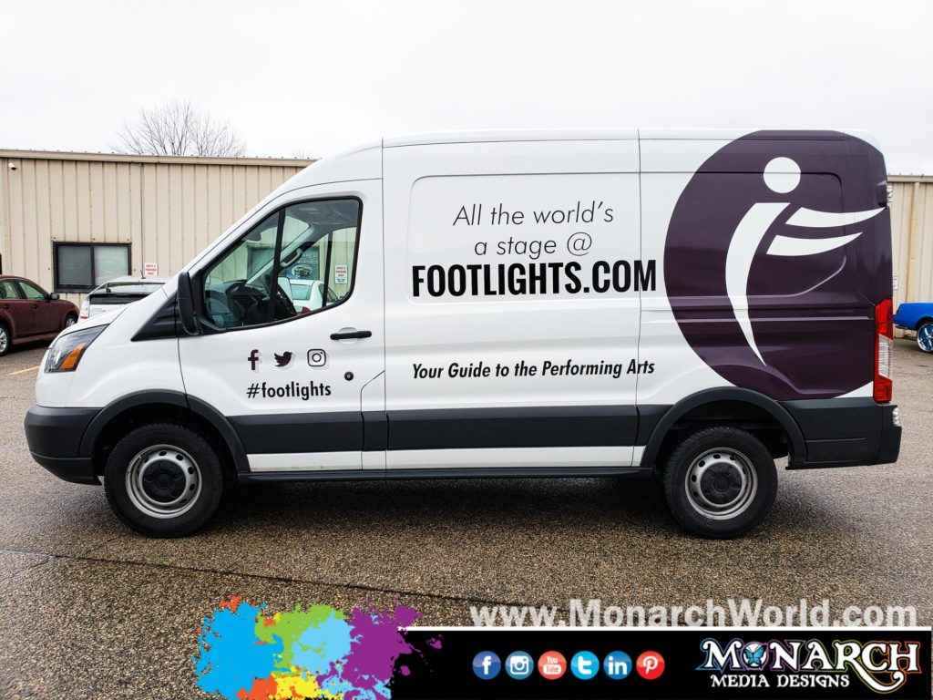 Marcus Promotions Footlights Partial Van Wrap
