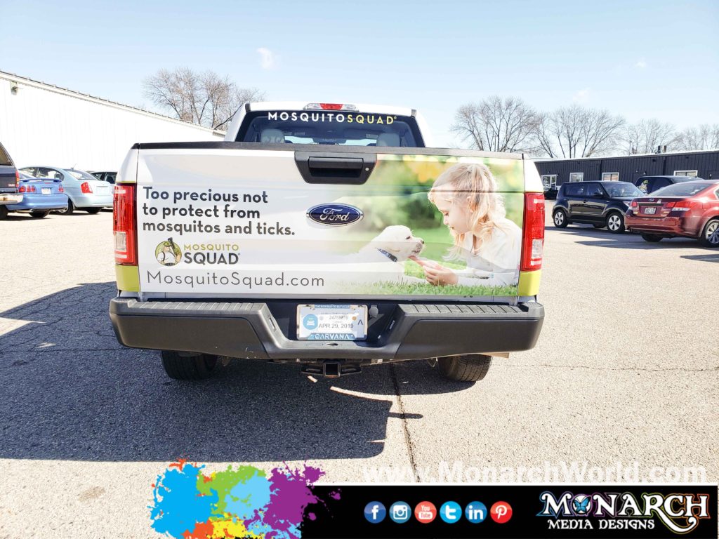 Mosquito Squad Of Scwi Truck Partial Wrap