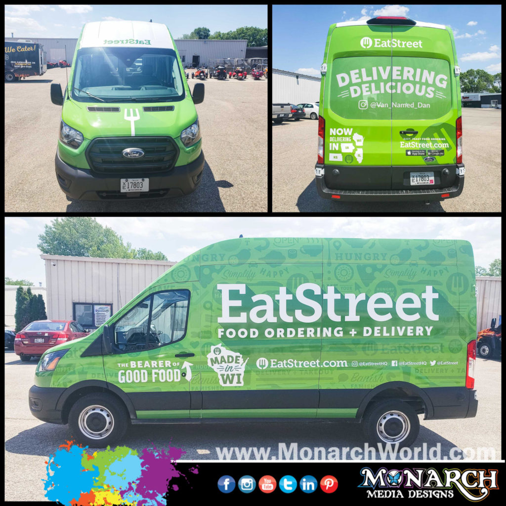 Eat Street Van Wrap Collage