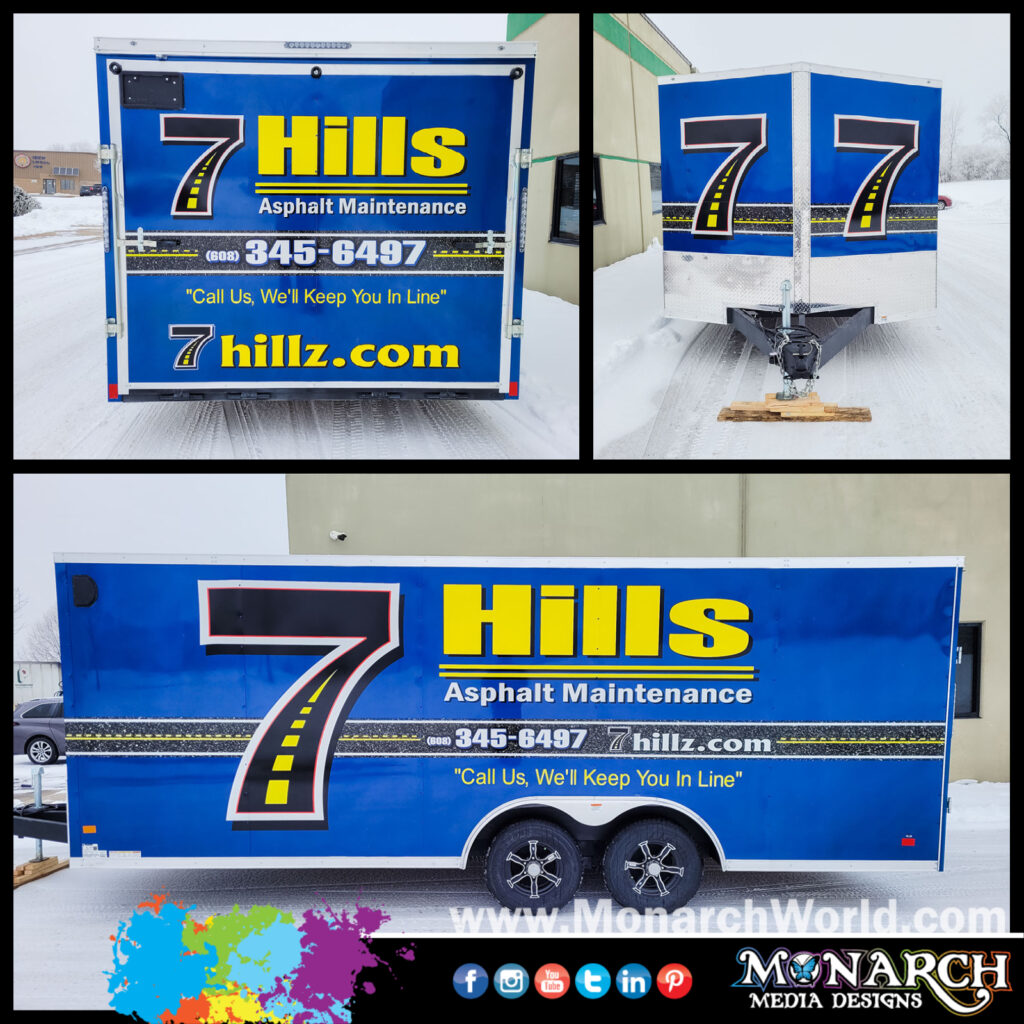 Hills Trailer Graphics Collage