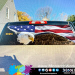 Rear Window Eagle Flag Perforated Gallery
