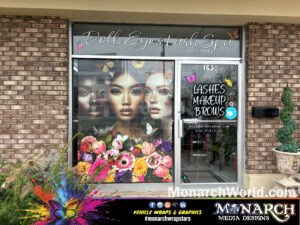 Doll Eyes Storefront Window Door Graphics Monarch Madison Gallery