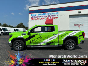 Heins Green Truck Full Wrap Monarch Madison Gallery