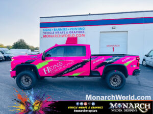 Heins Pink Truck Wrap Monarch Madison Gallery
