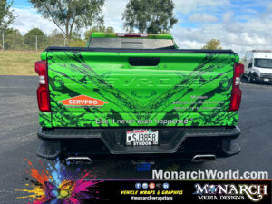Servpro Full Truck Wrap Install Monarch Madison Gallery