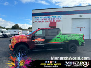 Servpro Full Truck Wrap Install Monarch Madison Gallery